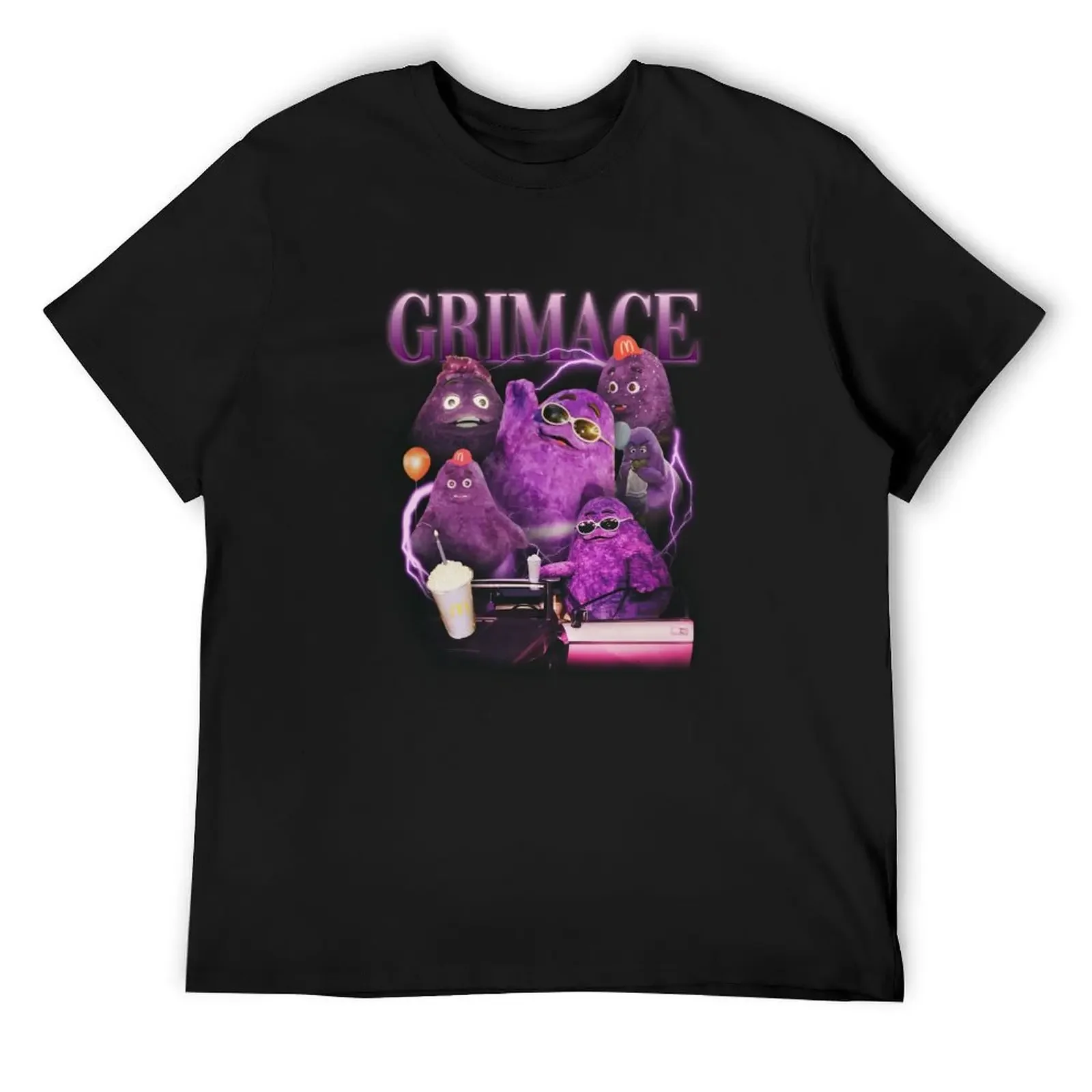 

Grimace 90's rock vintage inspired shirt T-Shirt korean fashion vintage plain rapper graphic tees mens big and tall t shirts