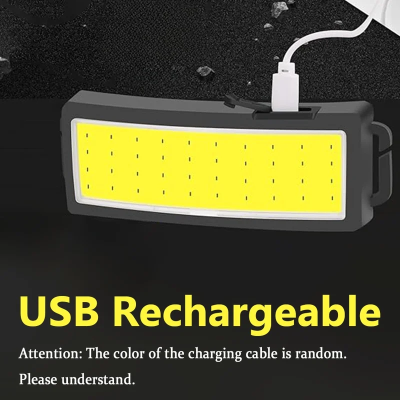 COB Portable LED Headlights Outdoor Headlight Built in Battery USB Rechargeable Head Lamp Camping Fishing Climbing Lantern image 4