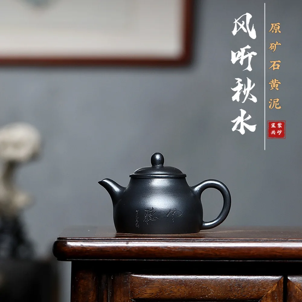 160cc Yixing Famous Purple Clay Teapots Ball Hole Filter Tea Pot Beauty Kettle Ore Handmade Zisha Tea Set Exquisite Gifts