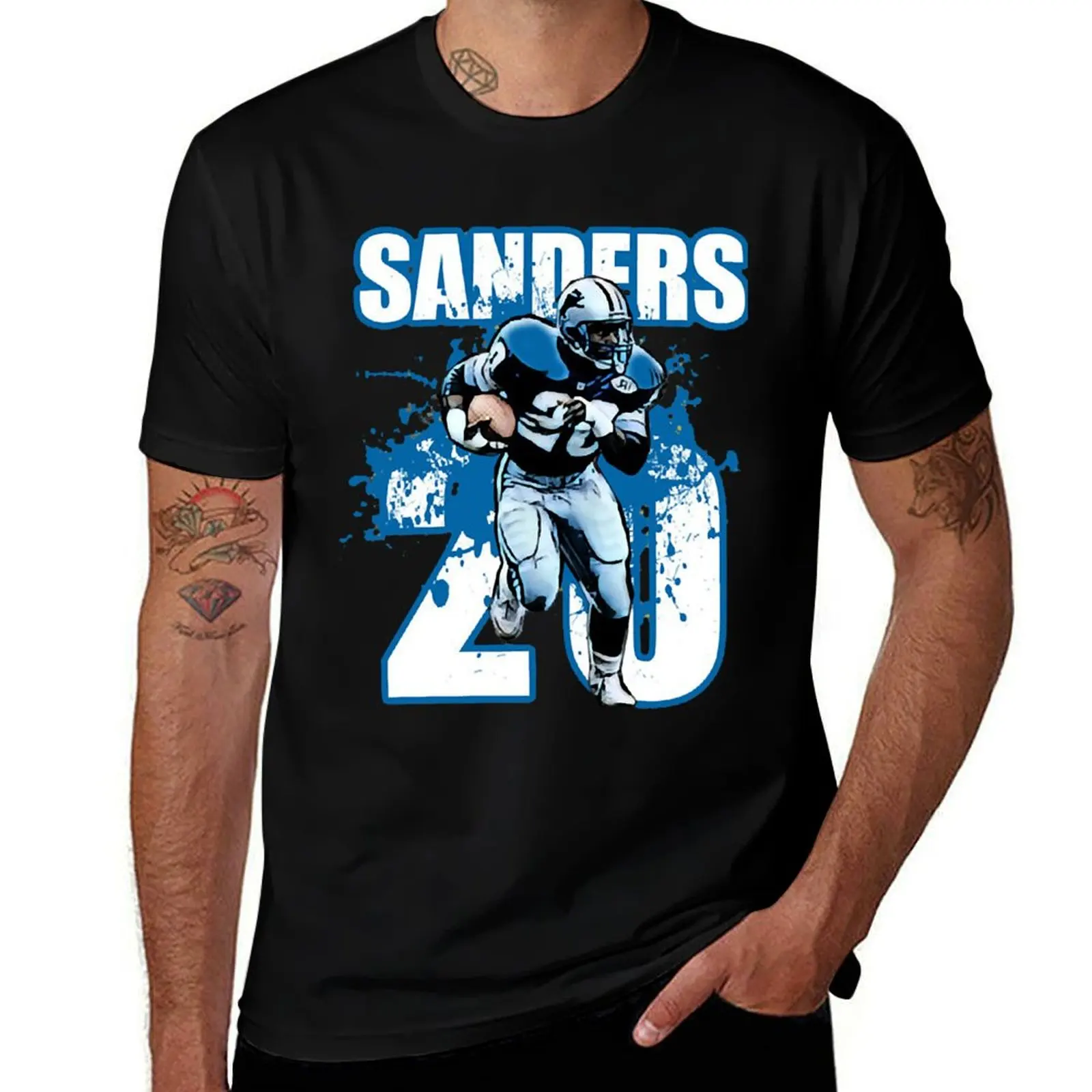 

Barry Sanders T-Shirt t shirt man cotton man t shirt cotton cotton t shirts man 100% T-shirt