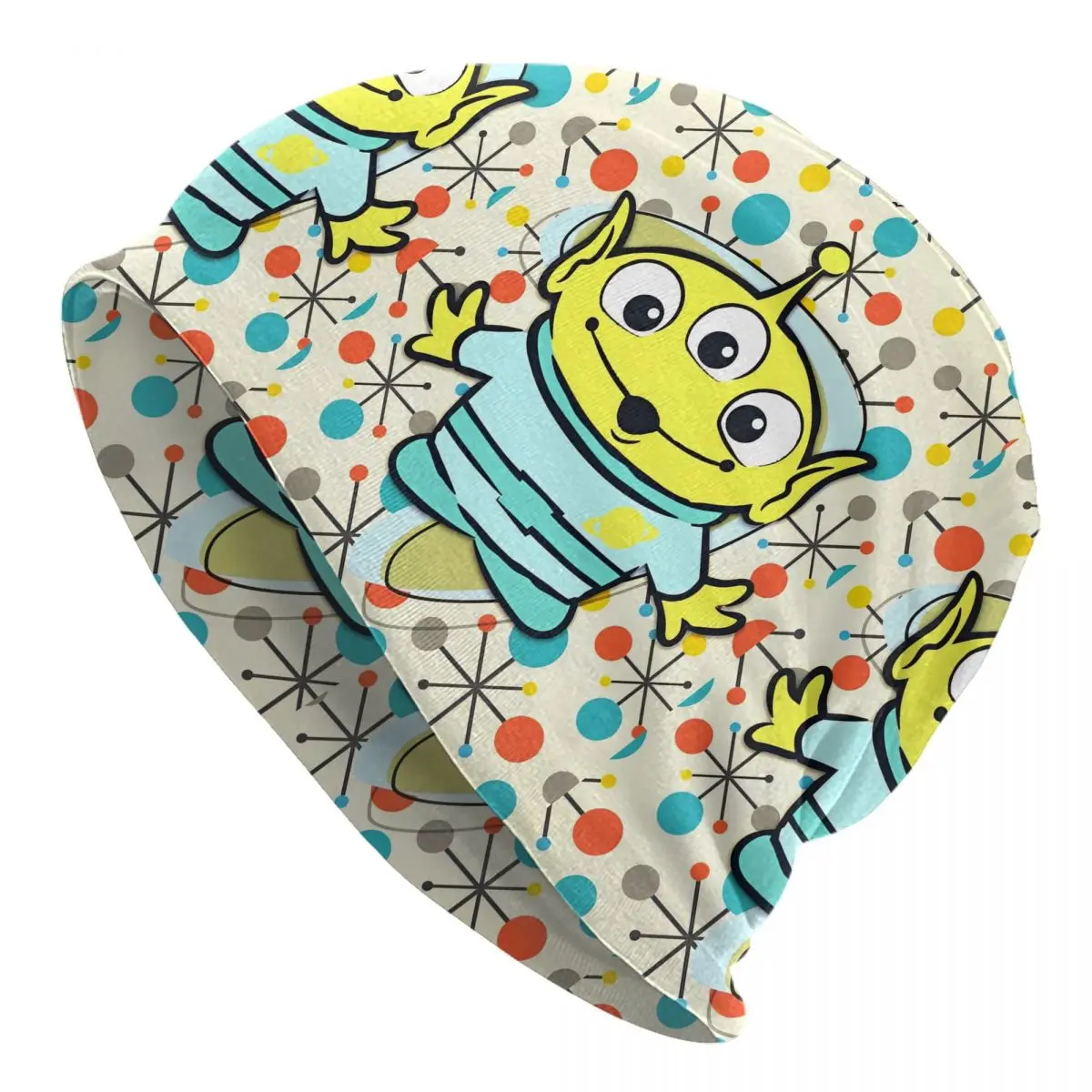 

Kawaii милая мультяшная кепка с изображением пришельцев «История игрушек», крутая унисекс уличная шапочка с черепами, весенняя теплая шапка двойного назначения