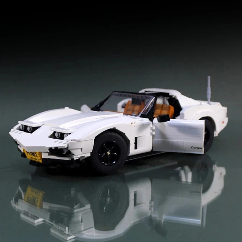 1254pcs MOC 95636 Retro Corvettee C3 Super กีฬารถรุ่น Compatible 10295 Building Block อิฐ DIY ของเล่น Chrismas ของขวัญเด็ก