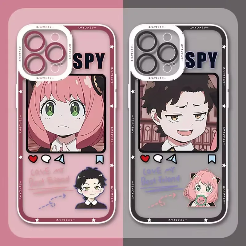 Anime SPY×FAMILY Silicone Case For Samsung Galaxy A54 A34 A24 A14 A13 A53 A33 A73 A23 A05 A05S A72 A52 A52S A32 A22 A12 A51 A71