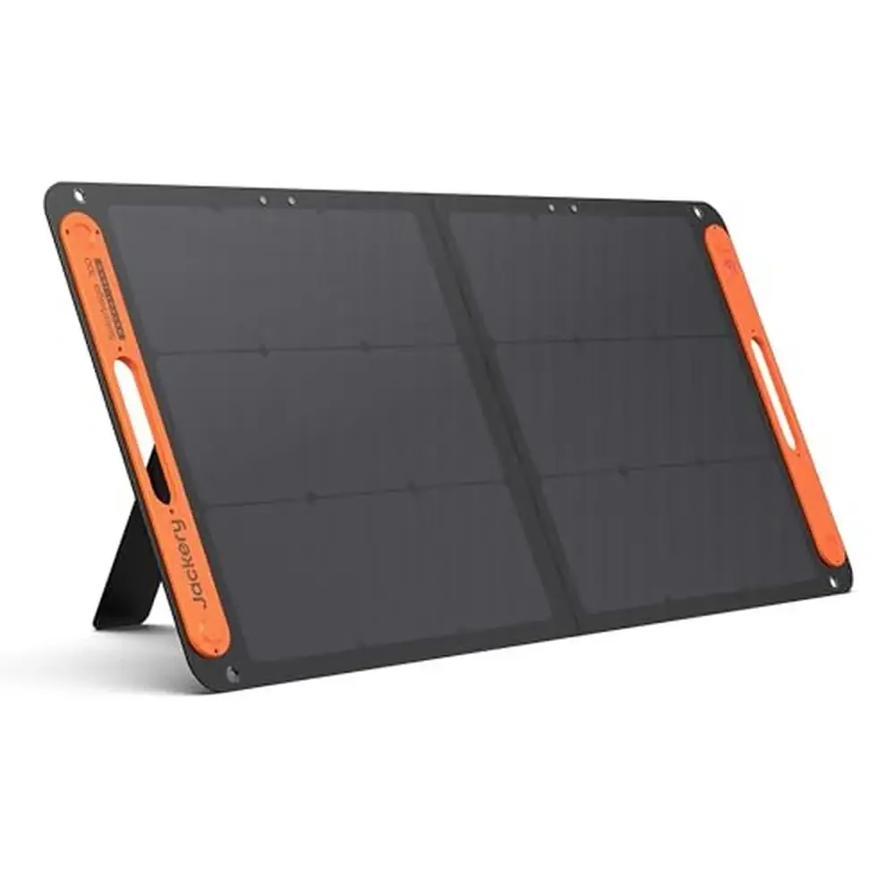 100W Bifacial Portable Solar Panel Explorer 240/300/500/1000/1500 Power Stations Foldable Cell Charger Easy Setup Durable Splash