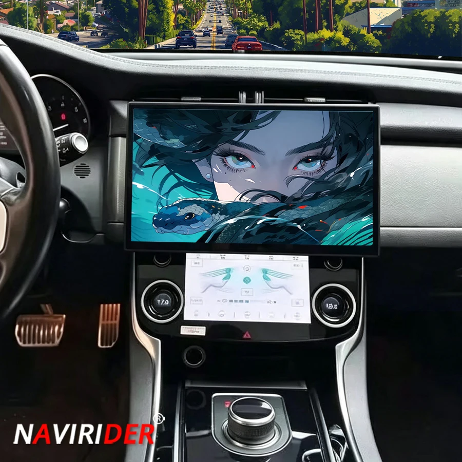 Android Screen Or Ac Screen For Jaguar XE XEL F-PACE XF XFL 2016-2019 Navigation Carplay Auto Car Multimedia Radio GPS Bluetooth