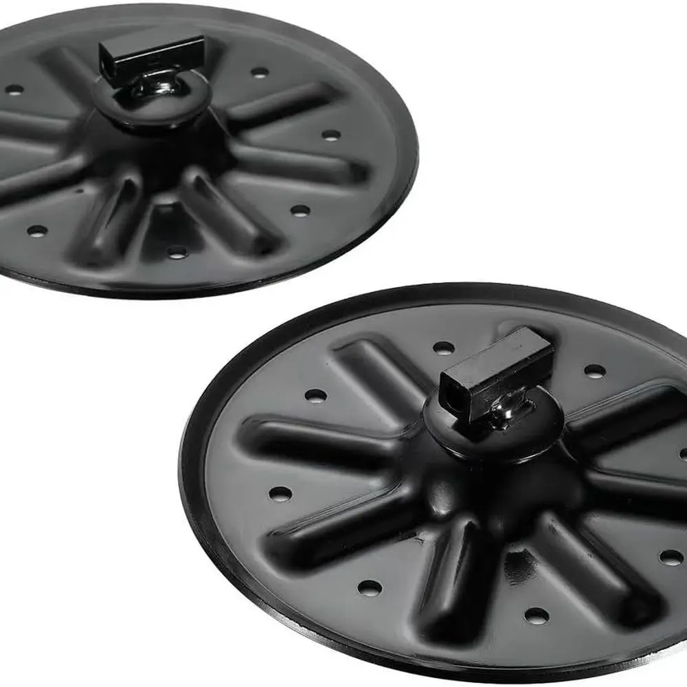 Qty (2) 314667 Replacement Jack Foot Pad with Attachment Pins,9" Diameter, 5th Wheel RV Landing Gear Foot Pad - 9" Round