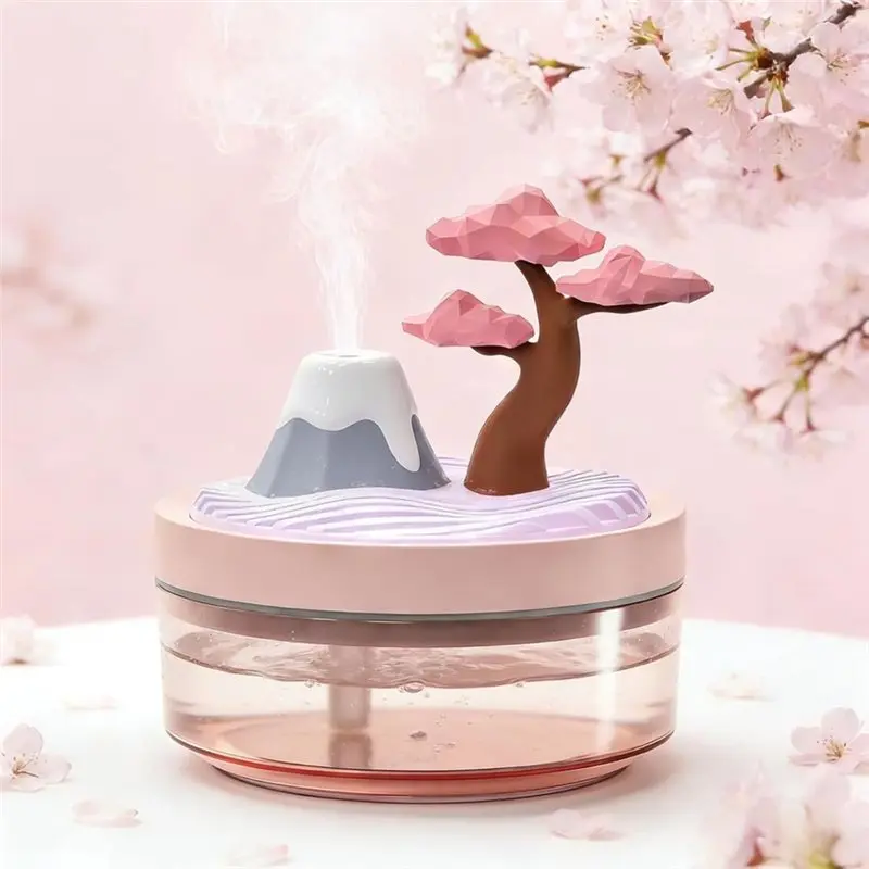 [B25B!】 Landscape Light Humidifier, Mini Air Moisturizer For Plants, Simple And Elegant Design, Suitable For Desktop And For Car