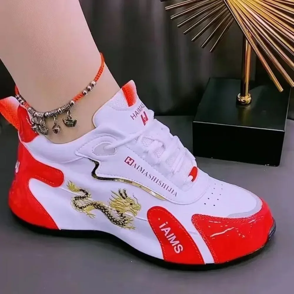 

Women Summer Leather Waterproof Casual Sports Shoes Women Lightweight Breathable Non-slip Platform Shoe Designer Sneakers