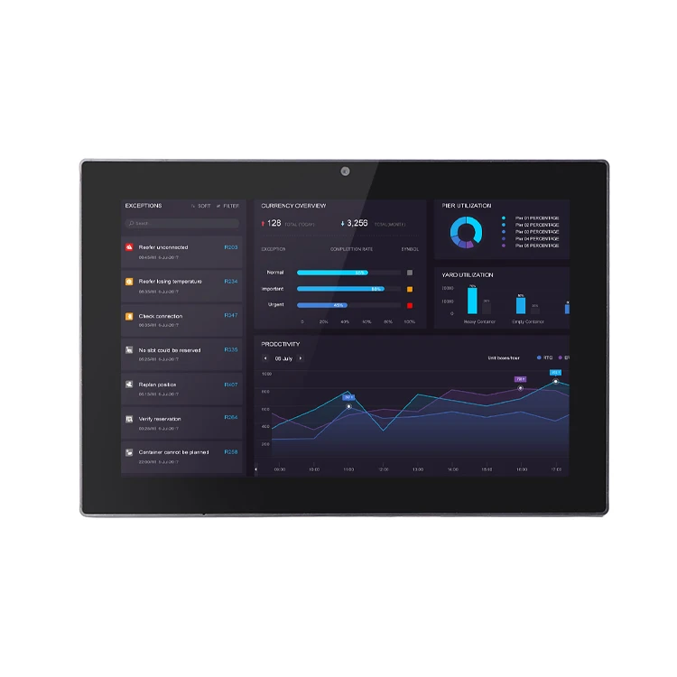 Portworld  10Inch Vesa Wall Mount LCD Screen RK3566 Android/Linux Line up Monitor