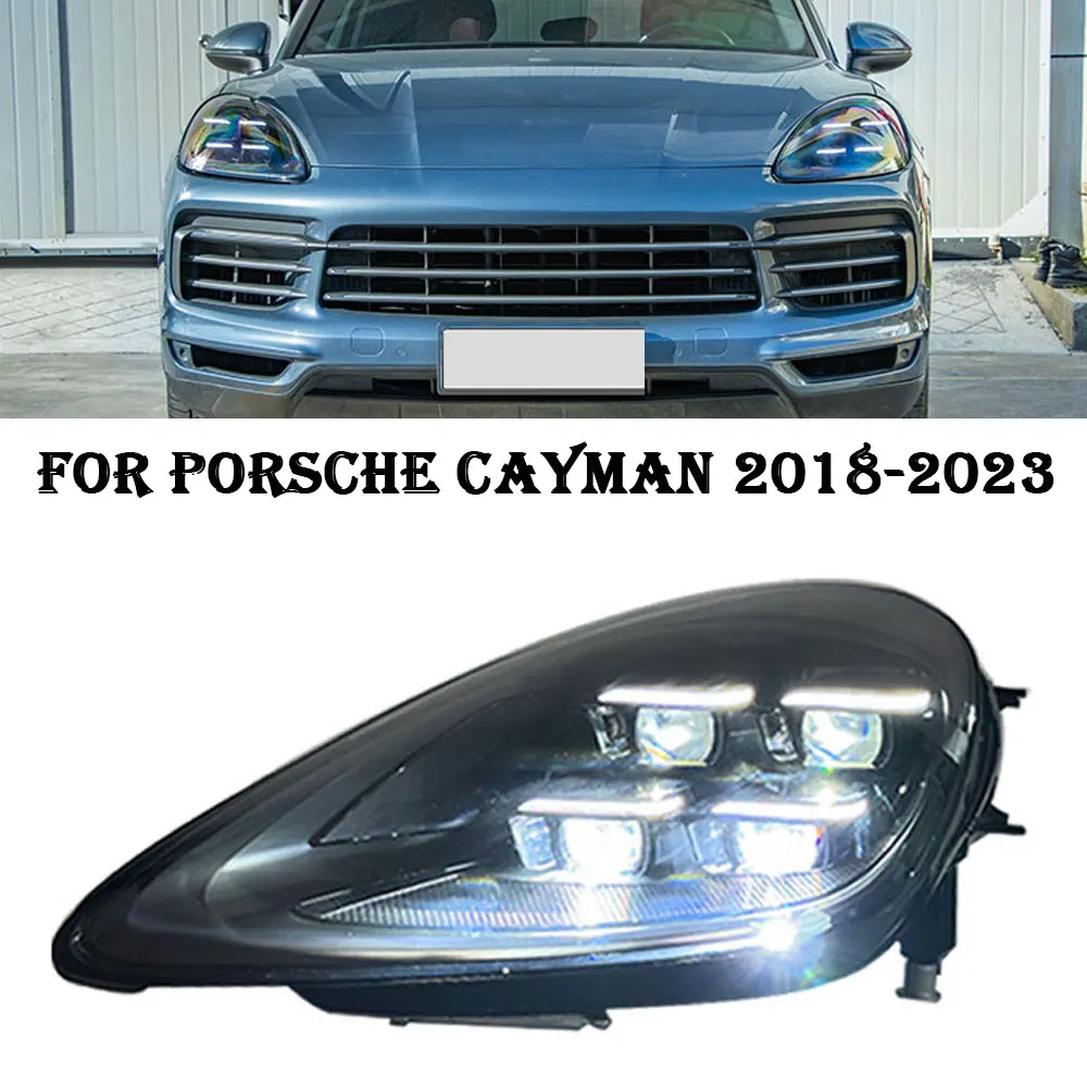 Head Lamp for Porsche Cayenne LED Headlight 2018-2023 Headlights 9Y0 DRL Turn Signal High Beam Angel Eye Projector Lens