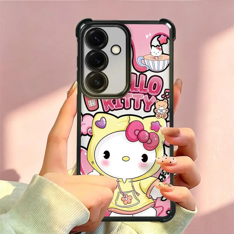 Phone Cover Case for Samsung Galaxy A07 A53 A23 A51 A16 A06 A73 A13 A24 A52 A12 A03 A54 A34 A33 A50 A14 A04 A15 A05 Cute Sanrio