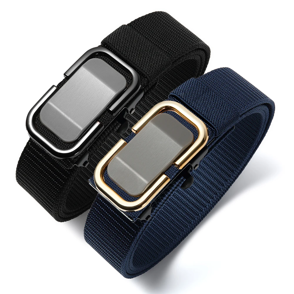 

2PCS Men Female Belts Military Nylon Adjustable Belt Outdoor Travel Tactical Waist Belt with Metal Buckle for Pants 125cm