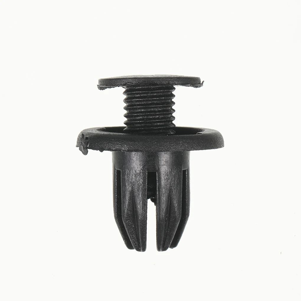 50/100pcs 10mm Auto Fasteners Rivets Clips Car Bumper Door Panel Fender Liner Clips Retainer for Honda black