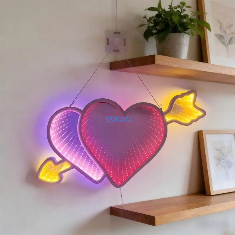 E15A Heart LED Decorative Lamp Tunnel Light Light Hanging Lamp