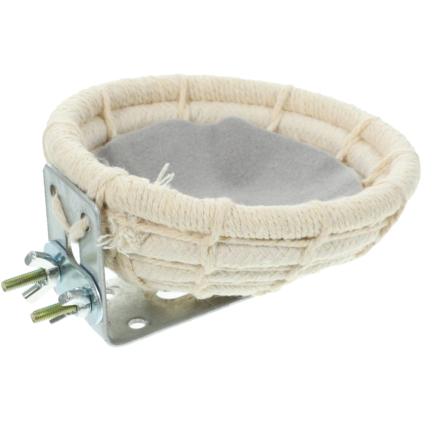 

H Woven Bird Nest Small Cotton Rope Nests for Cages Warm Birdhouse Breeding Habitat Indoor Outdoor Pet Supplies Natural Material