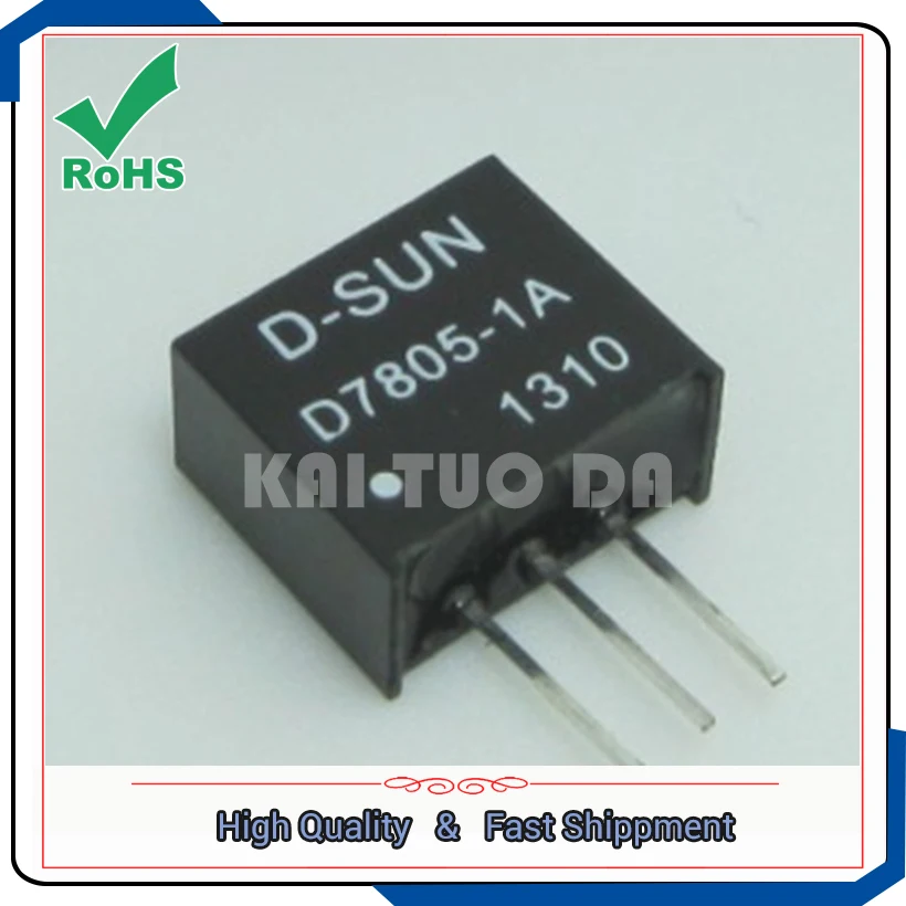 وحدة إمداد الطاقة DC-DC D7805-1A 5 واط يمكن أن تحويل وحدة محول K7805-1000 Ultra LM2596 12 فولت إلى 5 فولت