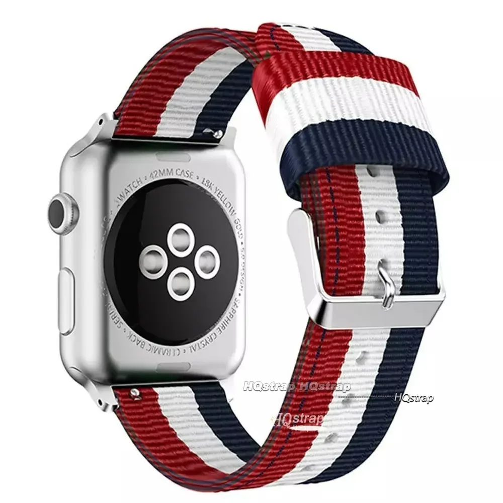 Nylon Strap for Apple Watch Band 45mm 44mm 8 7 6 5 4 SE Watcband for Iwatch Ultra2 49mm 41mm 40mm 38mm 42mm Belt Sport Bracelet