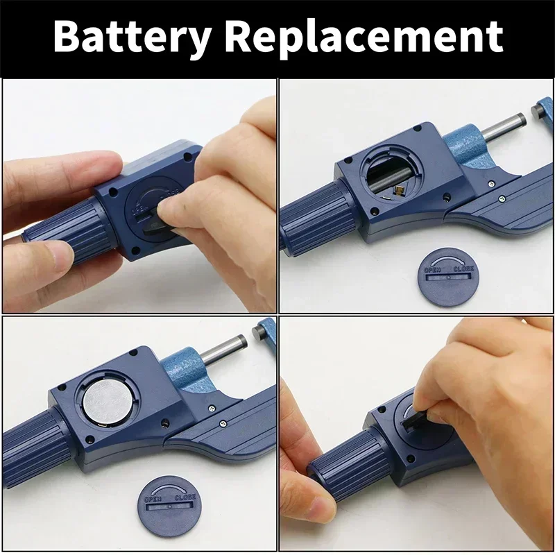 SHAHE 0-25mm Electronic Outside Micrometer 0.001mm Caliper Measuring Tools