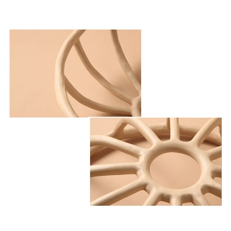 Nampan Buah Berongga Resin Nordic Singkat Piring Buah Berongga Piring Desktop Ruang Tamu Mangkuk Makanan Ringan Dekorasi Kafe Toko Kerajinan Tahan Lama