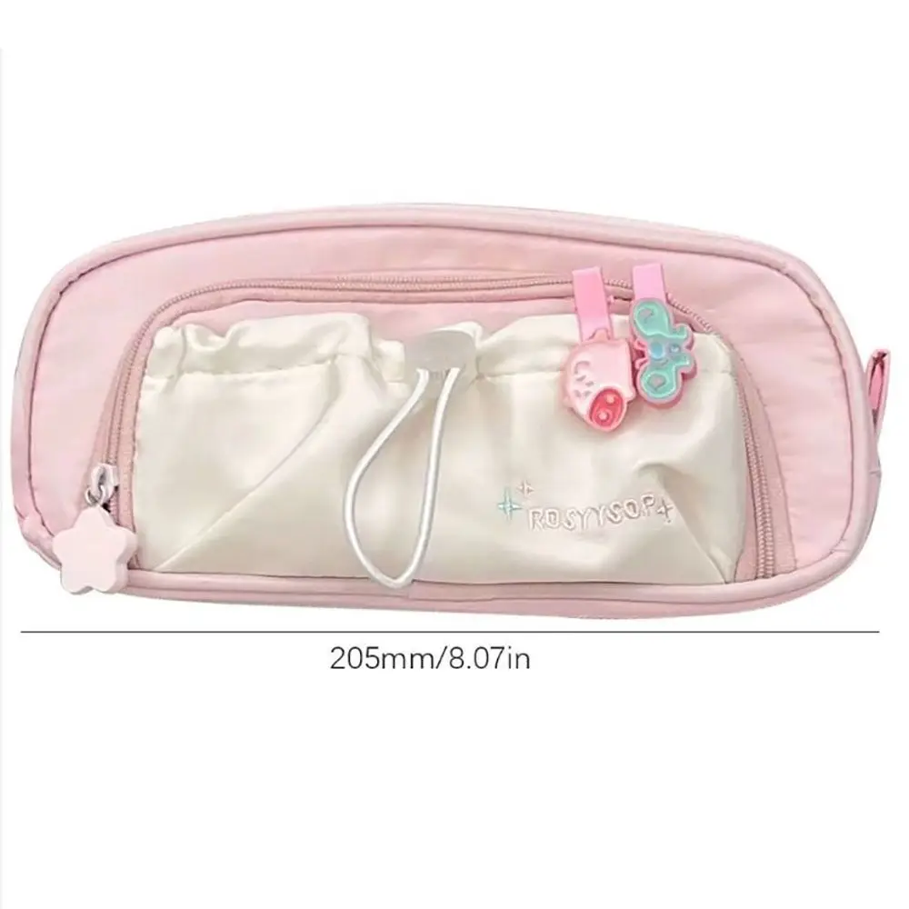 Fashion Multi Layered Stationery Storage Bag Multi-function Large-capacity Stationery Organizer Portable Pencil Box