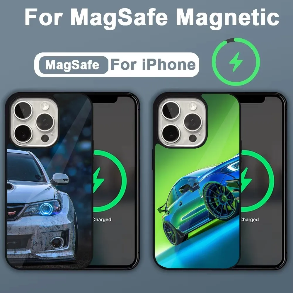 Sport Car S-Subaru Phone Case For iPhone 16,15,14,13,12,11,Plus,Pro,Max,Mini Magsafe Magnetic Wireless Charging