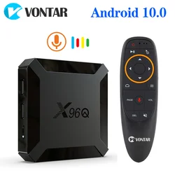 VONTAR X96Q Smart TV Box Android 10 4K Allwinner H313 Quad Core 2GB 16GB Support Wifi Set Top Box TVBOX  Media Player 1GB 8GB