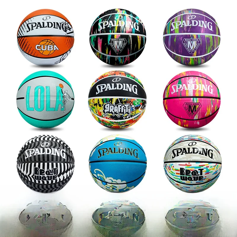 spalding-profional-baskeall-durable-rubber-outdoor-court-men's-student-gift-number-seven-baskeall-court-sports-equipment