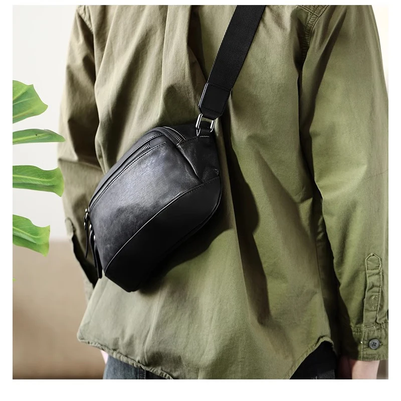 SENOFAN New Messenger Shoulder Bag Man Original Cowhide Leather Brand Designer Travel Ipad Bag Male Pillow Sling Crossbody Sack