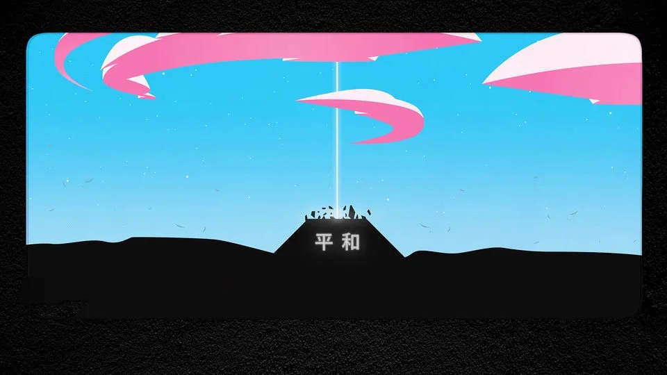 

Blue Patterned Placemat, Artistic Aesthetic Office Decoration, Gift for Minimalist Style Enthusiasts, Desktop Decor, Gamer Mat