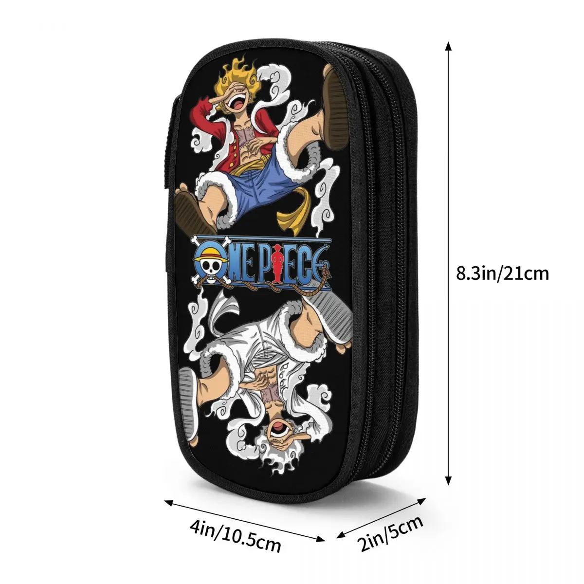 Estuche para lápices de una pieza Luffy's Gear 5, nuevo estuche para lápices Sun God Nika, estuche grande para lápices cosméticos escolares para estudiantes de almacenamiento para niños