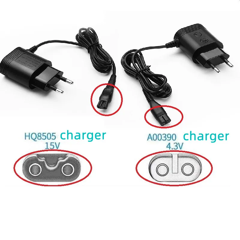 15V 5.4W 2-Prong Charger EU/US Plug Power Adapter for PHILIPS Shavers HQ8505 HQ6070 HQ6075 HQ6090 HQ8500 HQ6070 HQ6073 HQ6076