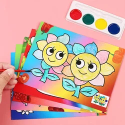 12/24 Pcs DIY Cartoon Watercolor Graffiti Painting Kids Birthday Party Baby Shower Gift Kindergarten Classroom Prize Party Gift