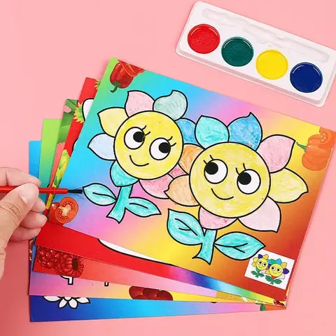 12/24 Pcs DIY 만화 수채화 낙서 그림 어린이 생일 파티 베이비 샤워 선물 유치원 교실 상금 파티 선물 Best5 12/24 Pcs DIY 만화 수채화 낙서 그림 어린이 생일 파티 베이비 샤워 선물 유치원 교실 상금 파티 선물 Best5