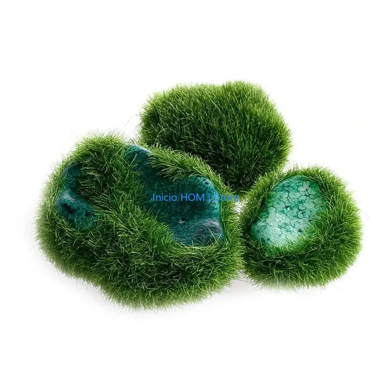 

A5YD 5-Pack Artificiation Moss Rock Green Mossy Rock Faux Moss Decor для садового крафта