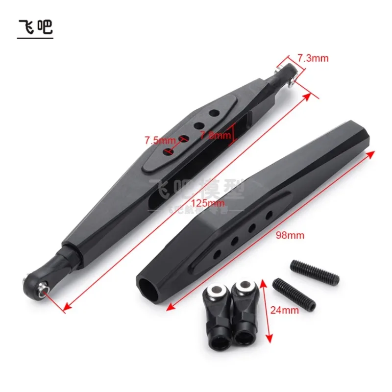 

Aluminum Alloy Blade Arm with Shortened Wheelbase and Lower Keel of Pull Rod for Axial RR10 90048 90053 Upgrade Accessories