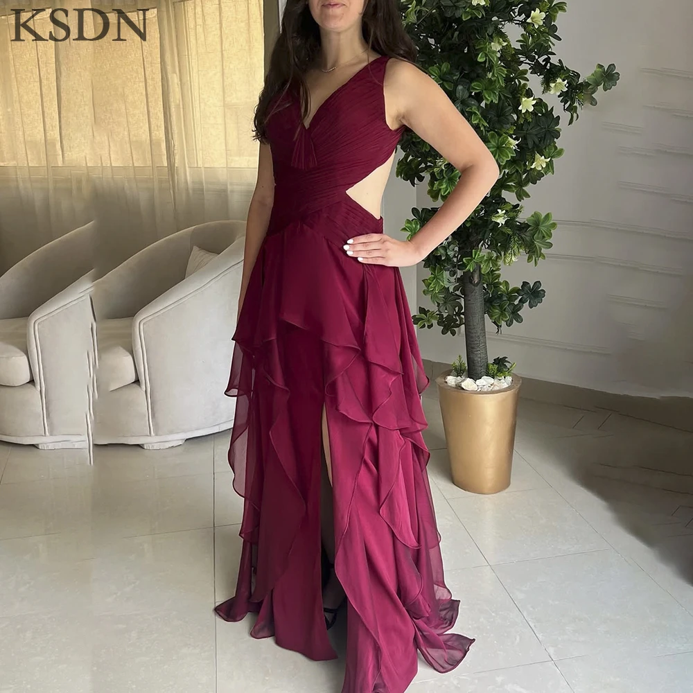 

2025 Elegant Evening Dresses Sweetheart Sleeveless Ruffles Chapel Train Gowns Special Occasion Customzied Dress Vestidos