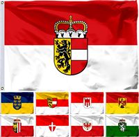 Austria Tirol State Flag 21x14cm 3X5FT 90X150CM 100D Polyester Lower Banner Vienna and Vorarlberg 2X3FT 60X90CM