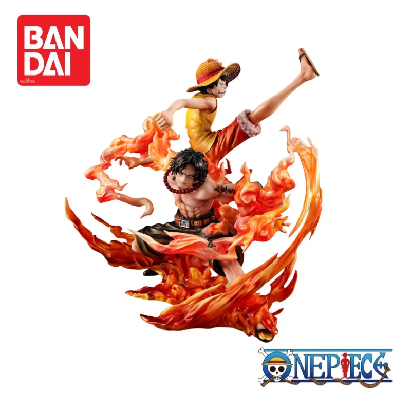 

Bandai One Piece In Stockportgas d Ace and Monkey D Luffy Figurine 100% Genuine Ornaments Anime Merchandise Boys Favorite Gift