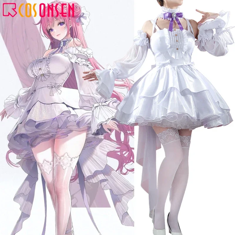 NIKKE The Goddess of Victory Dorothy Cosplay Costume White Princess Dress Lace Accessories Anime Lolita Stockings Full Set Cos