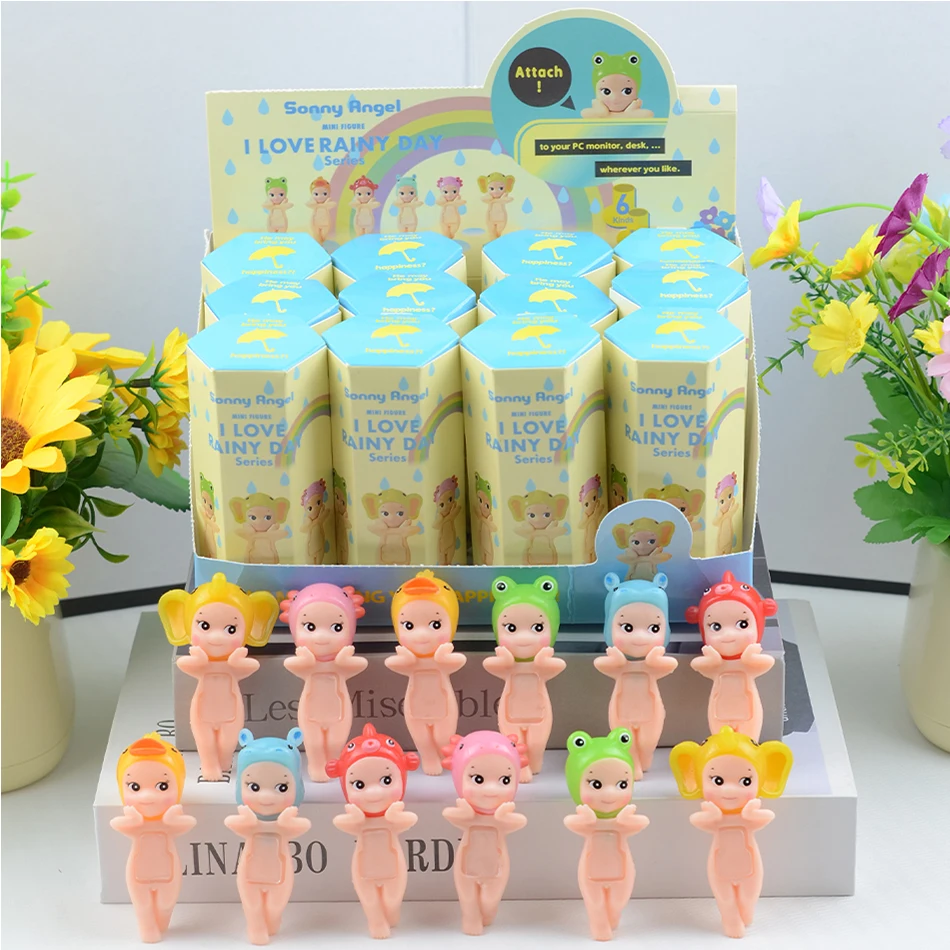 Mini figuras de la serie S Angel I LOVE RAINY DAY, modelo de acción, juguete, caja ciega misteriosa, decoración coleccionable, juguete para niña, regalo de cumpleaños