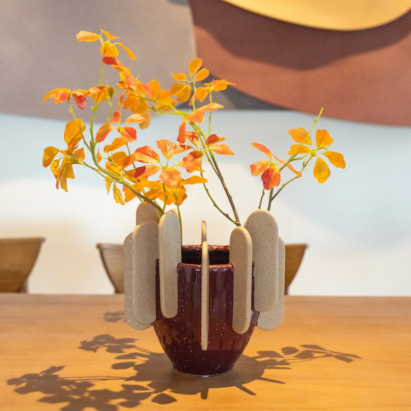 *&S  Flowerpot Geometric Three-dimensional Splicing Fruit Bowl Desktop Storage Container Pallet Flower Vase Home Decoration