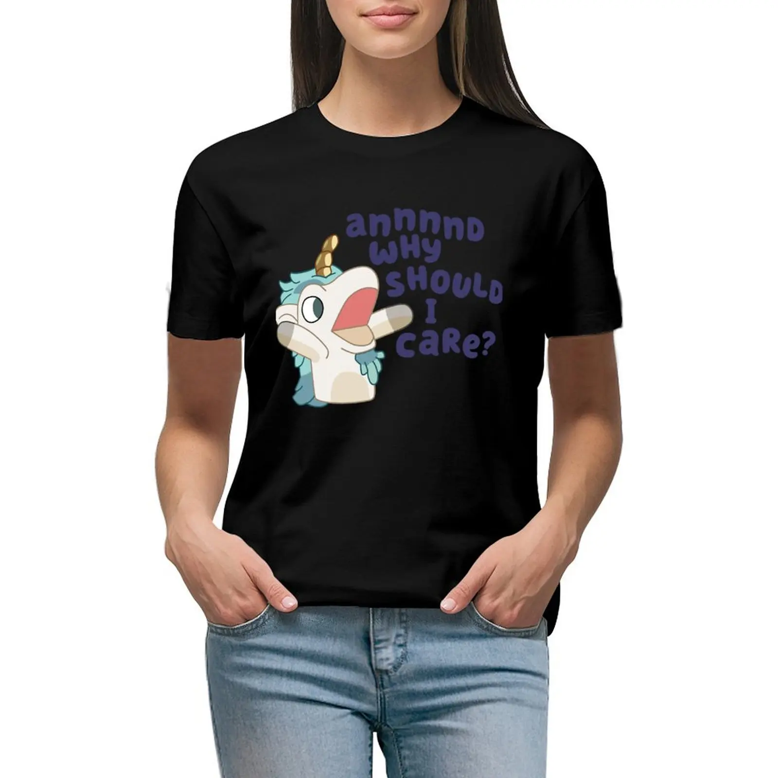 

Unicorse T-shirt Female clothing lady clothes workout shirts for Women loose fit