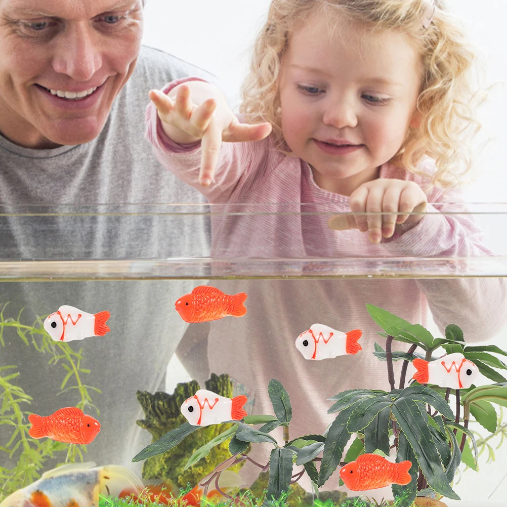 

10pcs Marine Animal Ornaments Miniature Resin Decor Tiny Figures for Aquarium Garden Landscape DIY Craft Pet Supplies