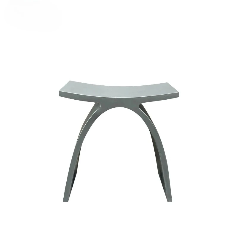 

Acrylic Resin Shower Stool Stationary Shower Seat Chair Stool Stone Resin Bathroom Stool Chair