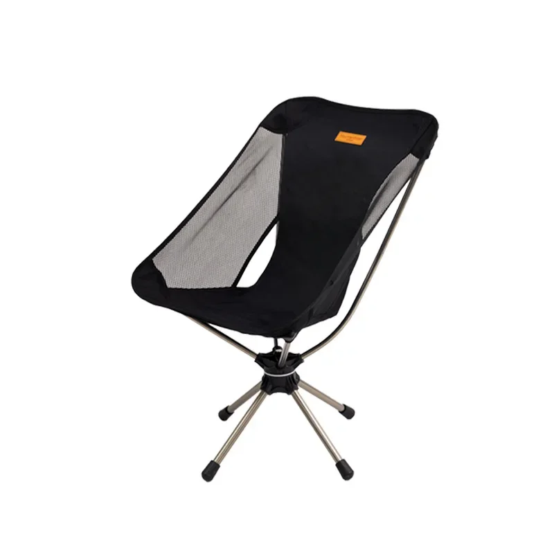 

Outdoor Camping Moon Chair Picnic Portable Aluminum Light Folding Chair Travel Fishing 360 Degree Rotating Chair