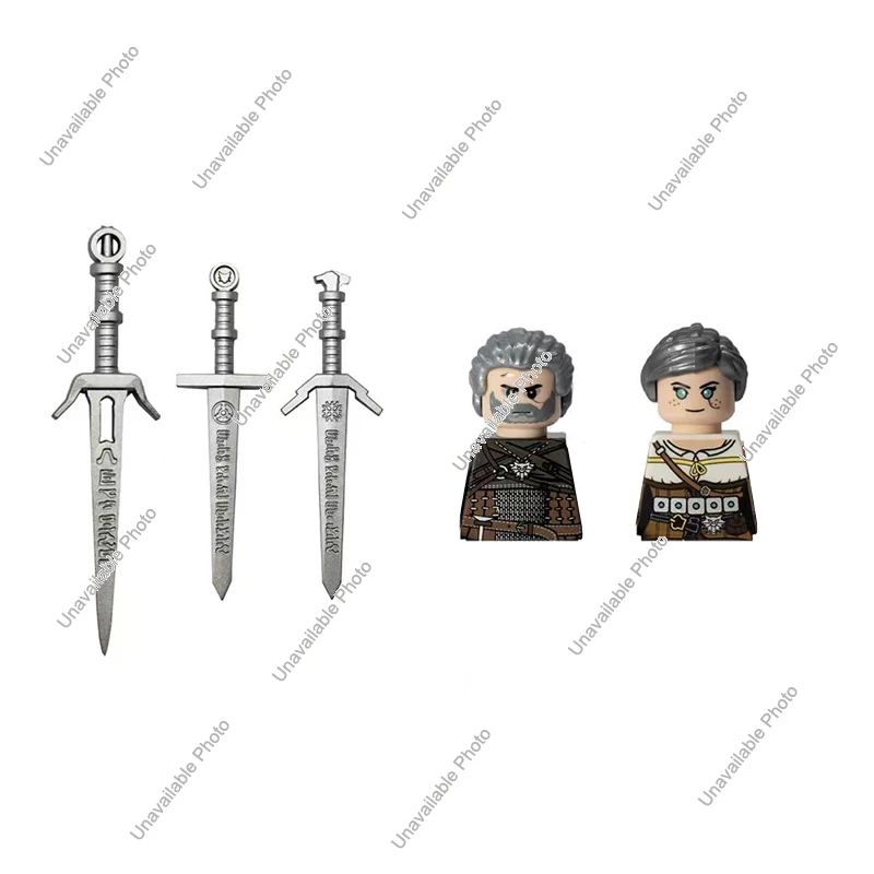 

Hot Toys Movies Witcher Geralt Ciri Anime Figs Bricks Dolls Mini Action Toy Figura Building Blocks Assembling Toys Birthday Gift