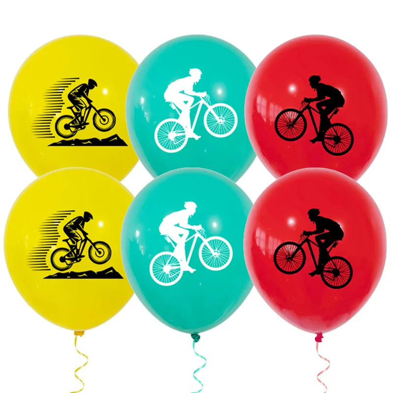 10-50 Stück 12-Zoll-Latexballons mit Dirt-Bike-Motiv, Mountainbike-Thema, Jungen-Fahrrad-Geburtstagsparty-Dekoration, Fahrrad-Sportthema-Zubehör – Detail 2