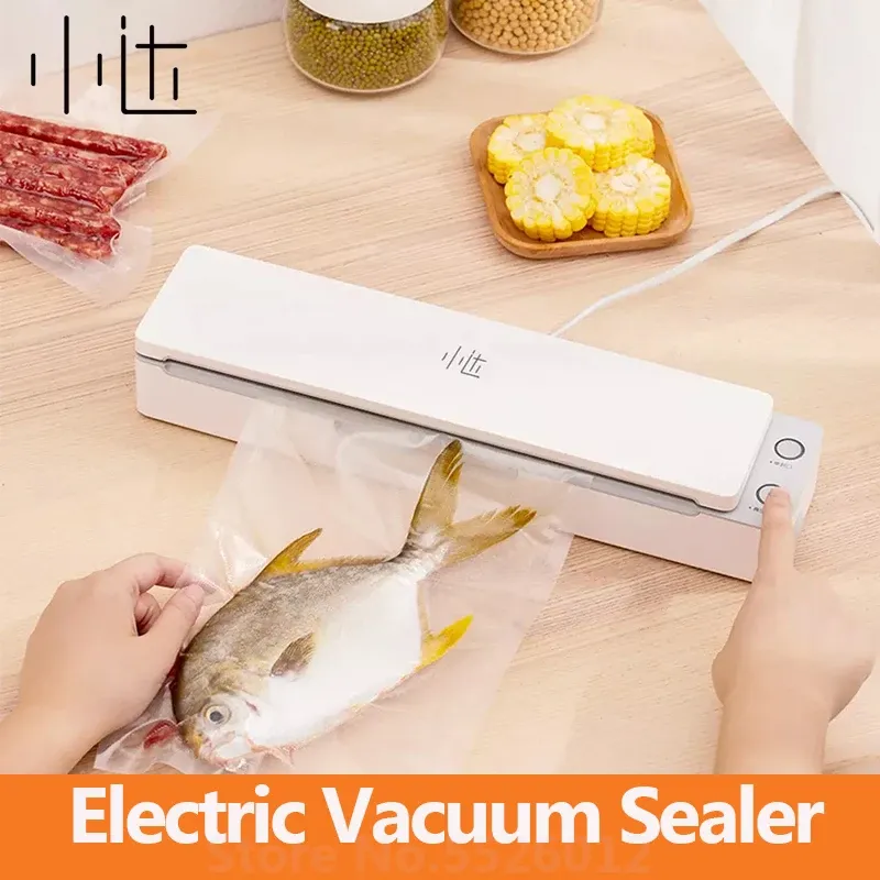  Xiaomi Xiaoda Electric Vacuum Sealer Household Kitchen Keep Fresh Dry Wet Food Saver Automatic Food Package Sealing 