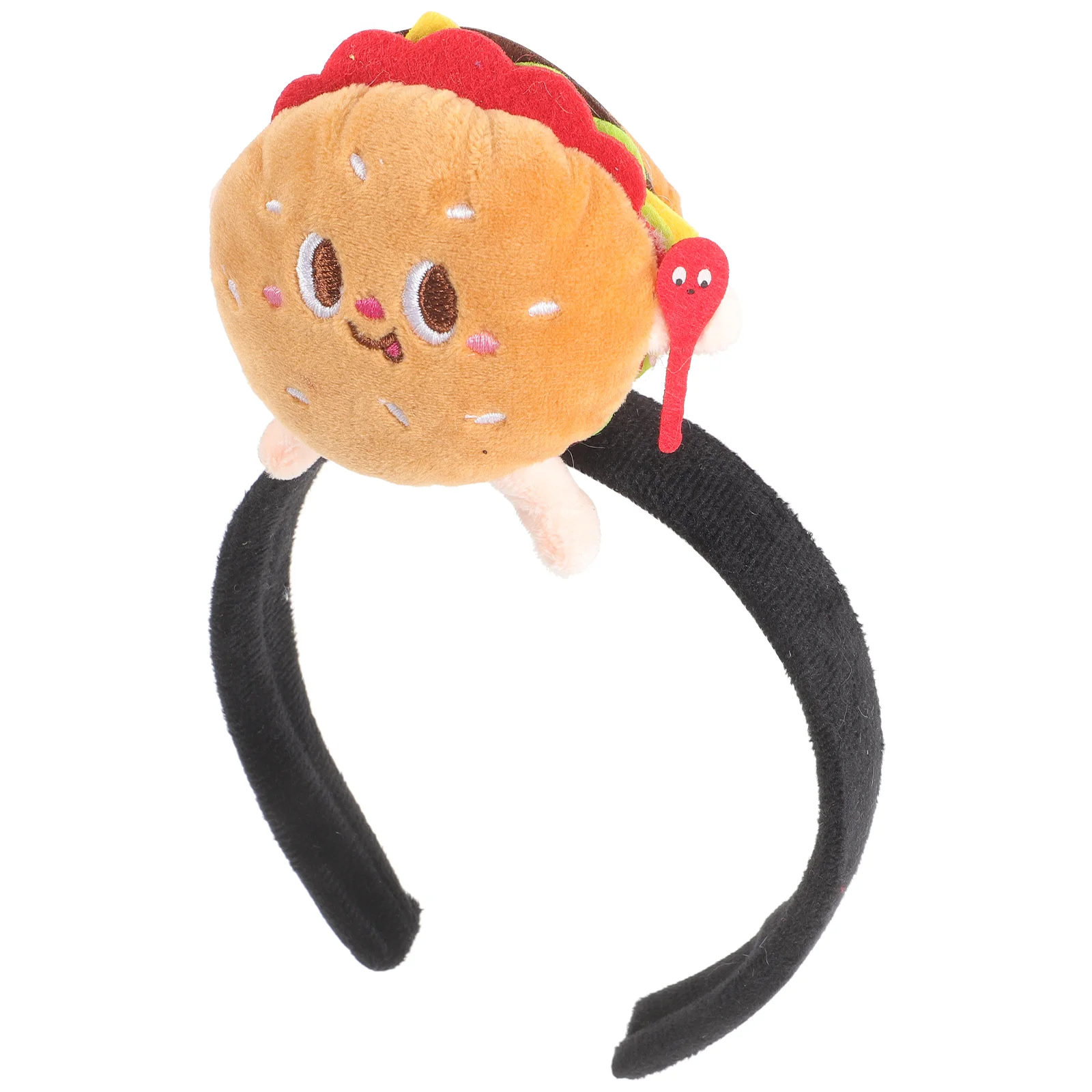 Accesorios de moda para el cabello para niñas, diademas, trajes de Festival para adultos, tela para mujeres, hamburguesa a granel, divertido