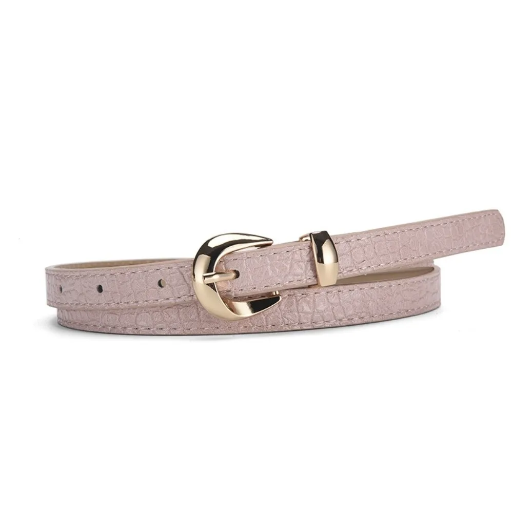 

Fashion Thin Waist Belt Pin Buckle PU Leather Waistband Casual Waist Strap Jeans Dress Accessories